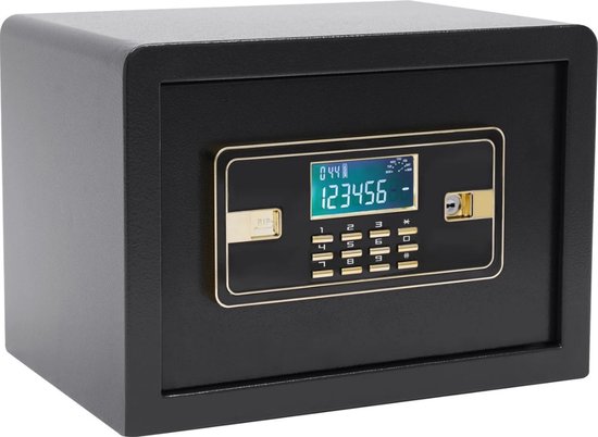 Elektronische brandwerende kluis 17L zwart review