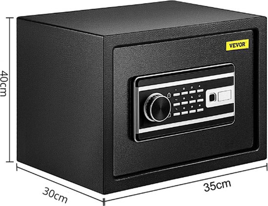 Elektronische Brandwerende Kluis 48L Zwart review