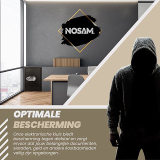 Elektronische Brandwerende Kluis 52L Zwart