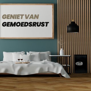 Elektronische Brandwerende Kluis 52L Zwart