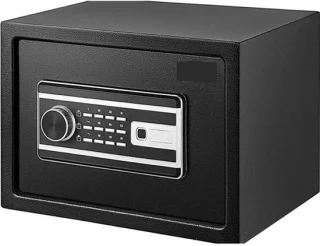 Elektronische kluis met vingerafdruk 48L zwart