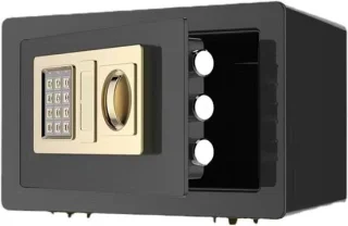Elektronische kluis zwart 31x20x20 cm