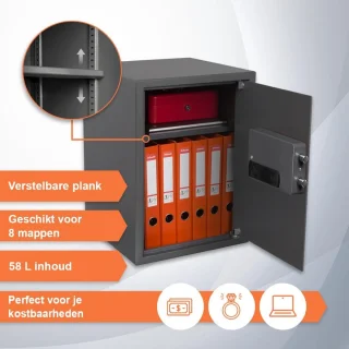 Equivera Brandwerende Kluis Met Cijferslot En Sleutel