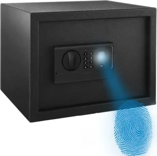 Fingerprint Kluis Elektronisch 35x25x25 cm Zwart