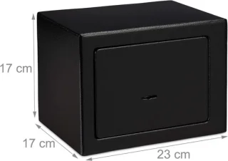 Florixa® Geldkluis Zwart 17 x 23 x 17 cm