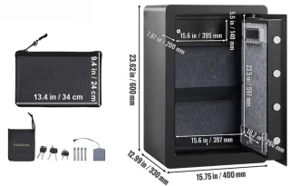 Fubzz Elektronische Kluis 40x33x60 cm
