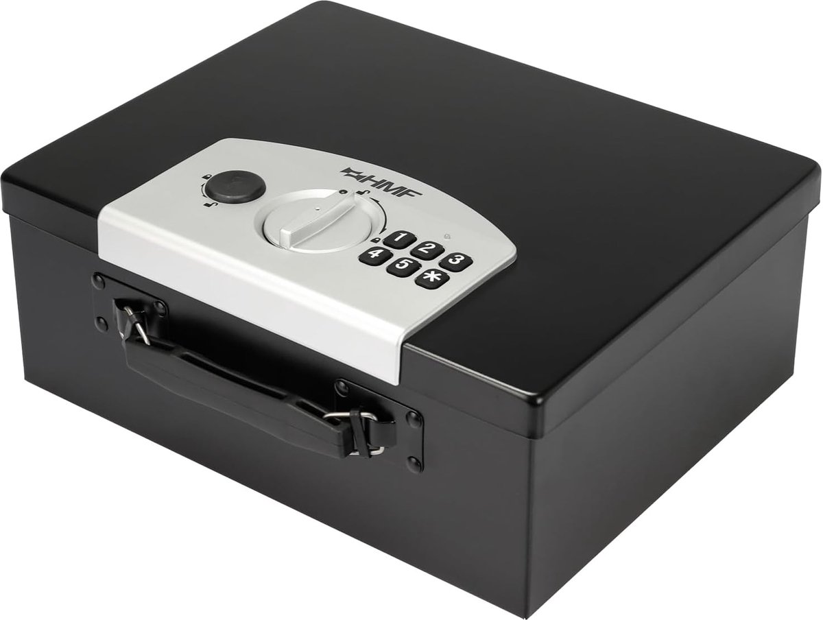 De Geldkistje Brandwerend Kluis Sleutel 32x25x12cm in één oogopslag