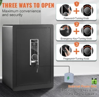 Happyment Elektronische Kluis Deluxe Vingerprint