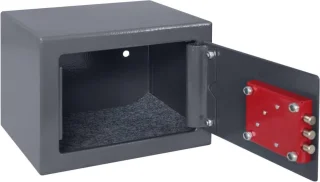 HMF Brandwerende Geldkluis met Sleutel 23x17x17 cm Grijs