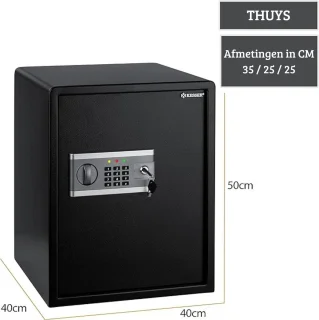 Kesser Elektrische Kluis Luxe Zwart