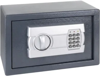 Kira® kluis brandwerend elektronisch slot grijs 31x20x20 cm
