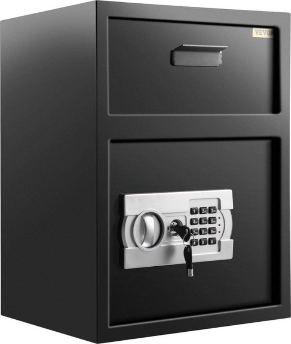 De Kluis Brandwerend Met Cijferslot En Sleutels 30x36x45cm Zwart in één oogopslag
