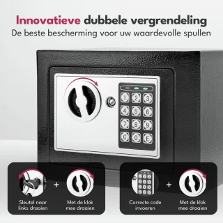 Wat vinden we goed aan de LEBENLANG Kluis met cijferslot