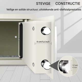 Lucian Veiligheidskluis Brandwerend Waterdicht Dubbel Digitaal Toetsenbord