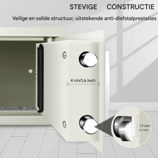 Lucian Veiligheidskluis Brandwerend Waterdicht Dubbel Digitaal Toetsenbord