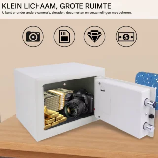 Lucian Veiligheidskluis Brandwerend Waterdicht Dubbel Digitaal Toetsenbord