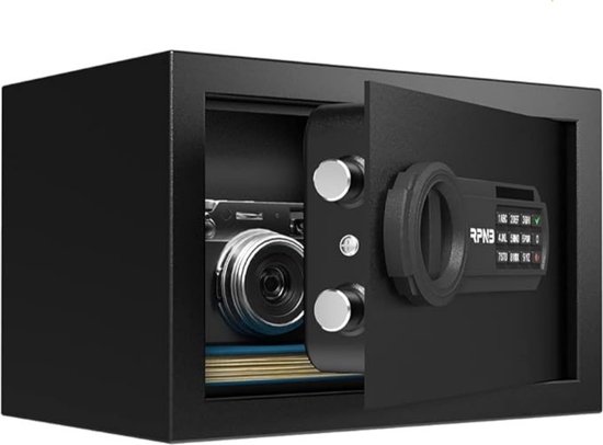 Luxe Elektrische Brandwerende Kluis 8,5L Zwart