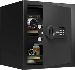 Luxe Elektrische Kluis 34L Zwart Cijferslot & Sleutel