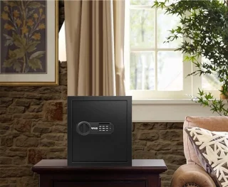 Luxe Elektrische Kluis 34L Zwart Cijferslot & Sleutel