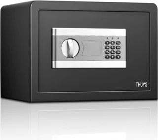 Luxe Elektrische Kluis Zwart Cijferslot & Sleutel