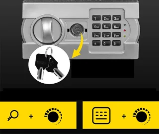 Mason® Elektronische Brandwerende Kluis Met Dubbele Deur