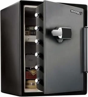 Masterlock Brandwerende Kluis met Cijferslot en Alarm 60x47x49 cm Zwart