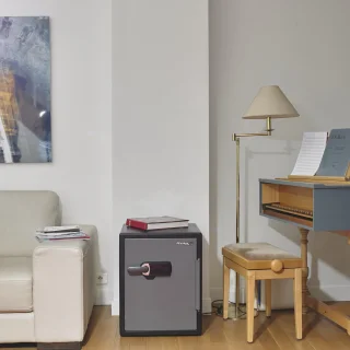 Masterlock Brandwerende Kluis met Cijferslot en Alarm 60x47x49 cm Zwart