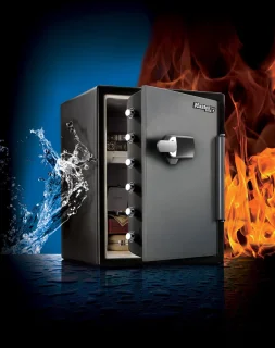 Masterlock Brandwerende Kluis met Cijferslot en Alarm 60x47x49 cm Zwart