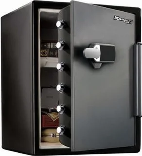 Masterlock Brandwerende Kluis met Cijferslot en Alarm 60x47x49 cm Zwart