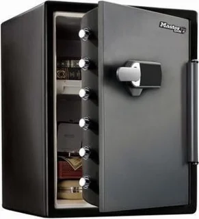 Masterlock Brandwerende Kluis met Cijferslot en Alarm 60x47x49 cm Zwart