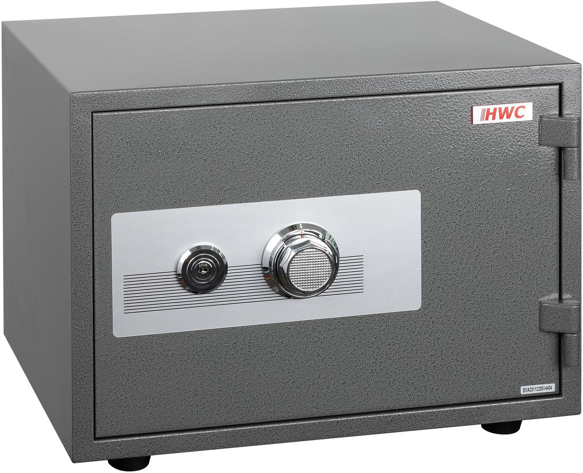 De MCW-L48 brandwerende kluis 19L grijs in één oogopslag