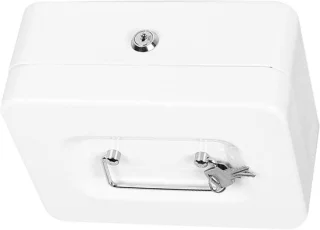 Metalen Kluis 25x20x9 cm - Wit