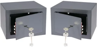 Wat vinden we goed aan de MIRA® Geldkluis Antraciet 17 x 23 x 17 cm