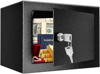 MKSS® Brandwerend Geldkistje met Sleutel 17x23x17 cm