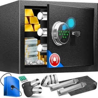 MKSS® Brandwerende Vingerafdrukkluis Zwart