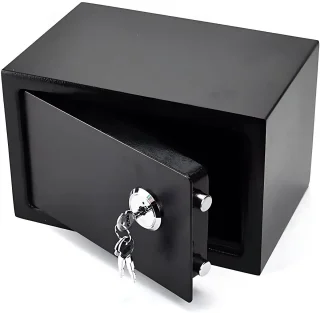 Moderne kluis 23 cm - Zwart