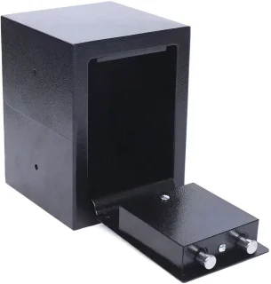 Moderne kluis 23 cm - Zwart