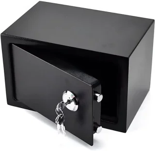 Moderne kluis 23 cm - Zwart