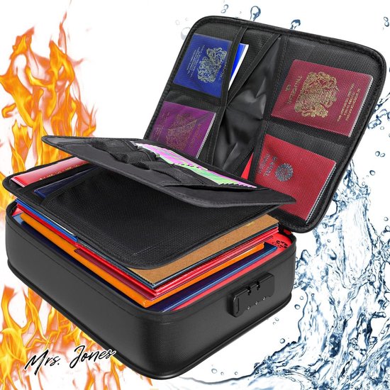 Mrs. Jones Brandwerende Documententas 36x27x10 cm A4 review