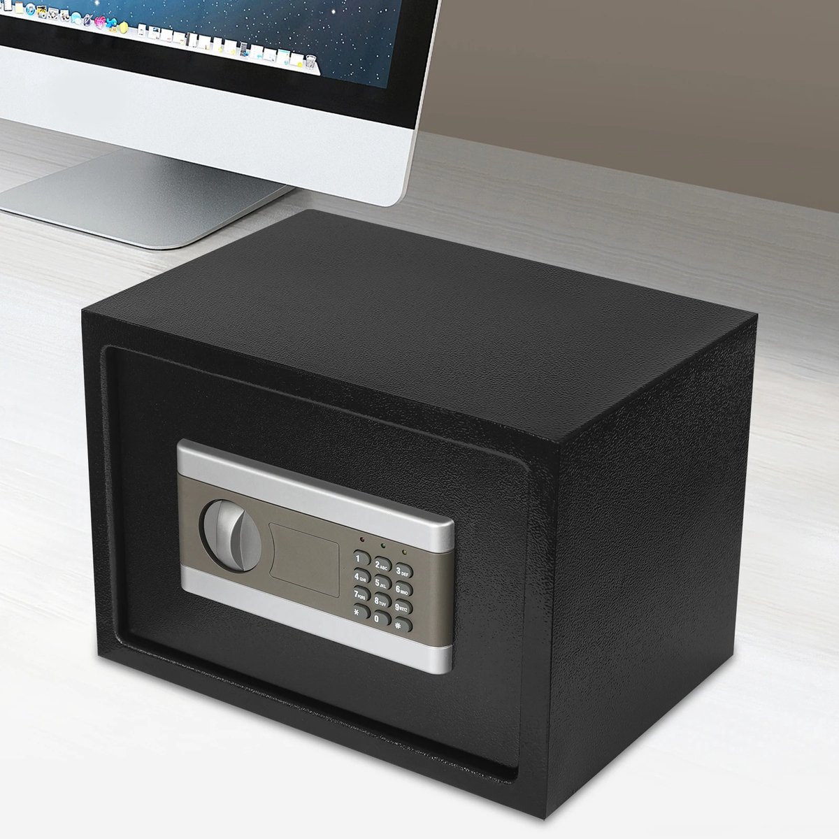 De Mygroot digitale meubelkluis met brandwerende geldzak en verwijderbare plank in één oogopslag