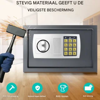 Orvian Veiligheidskluis Brandwerend Waterdicht Met Dubbel Digitaal Toetsenbord