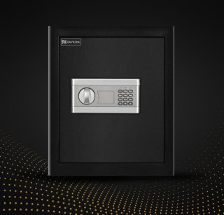 Raykon Elektronische Kluis 35x31x45 cm Zwart