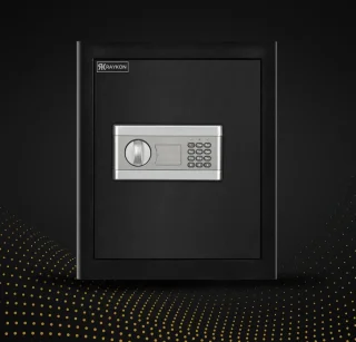Raykon Elektronische Kluis 35x31x45 cm Zwart