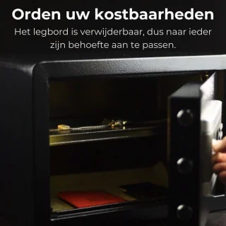 Raykon Elektronische Kluis 35x31x45 cm Zwart