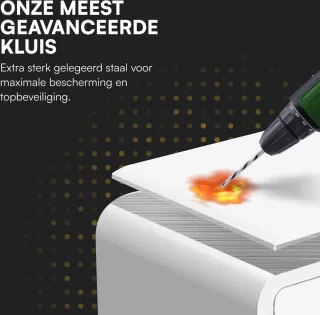 Raykon Valdura Vault Elektronische Brandwerende Kluis Wit