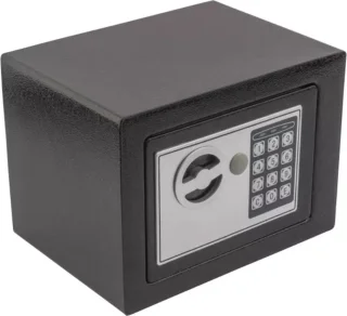 RON Elektronische kluis mat zwart 23x17x17 cm
