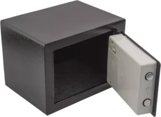 RON Elektronische kluis mat zwart 23x17x17 cm