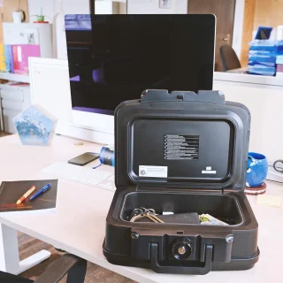 Rottner Brandwerende Data Box 1 Zwart Cilinderslot