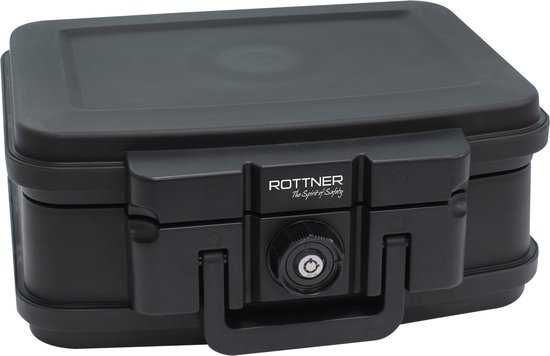 Rottner Brandwerende Data Box 1 Zwart Cilinderslot