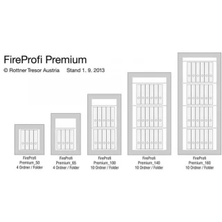 Rottner FireProfi 50 Premium Documentenkluis Sleutelslot
